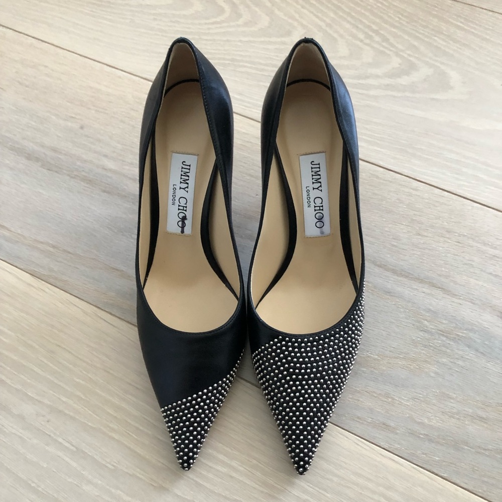 Jimmy Choo heels.  Worn once